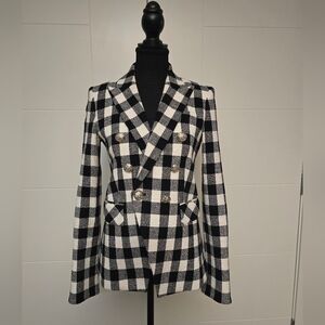 Veronica Beard Double-Breasted Miller Dickey Blazer